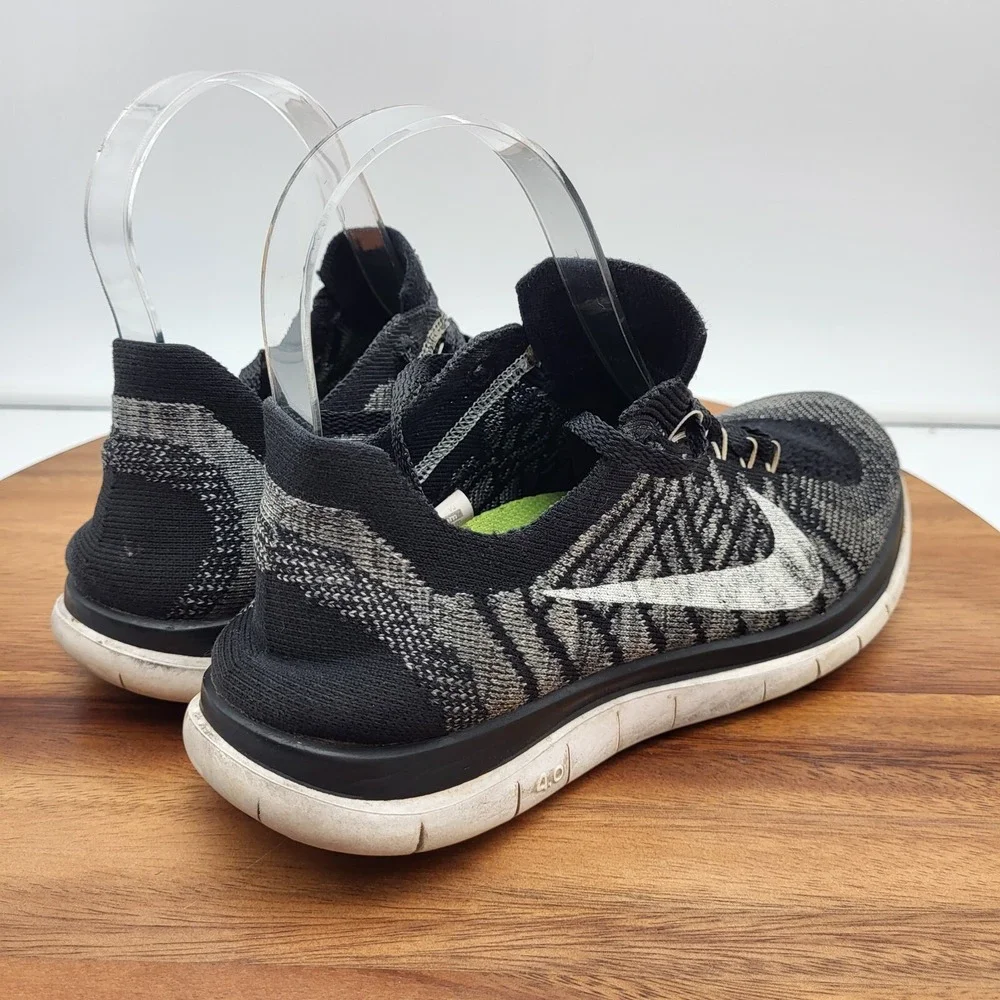 Nike Womens Free 4.0 Flyknit Running Shoes Womens 7‎ Black   717076-001 Sneakers